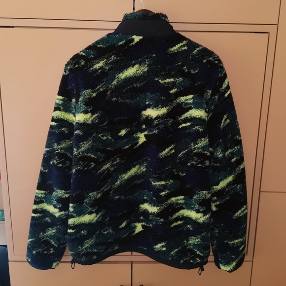 American Eagle Men Multi-colored Sherpa Zip-Up Jacket (M) - Picture 12 of 13